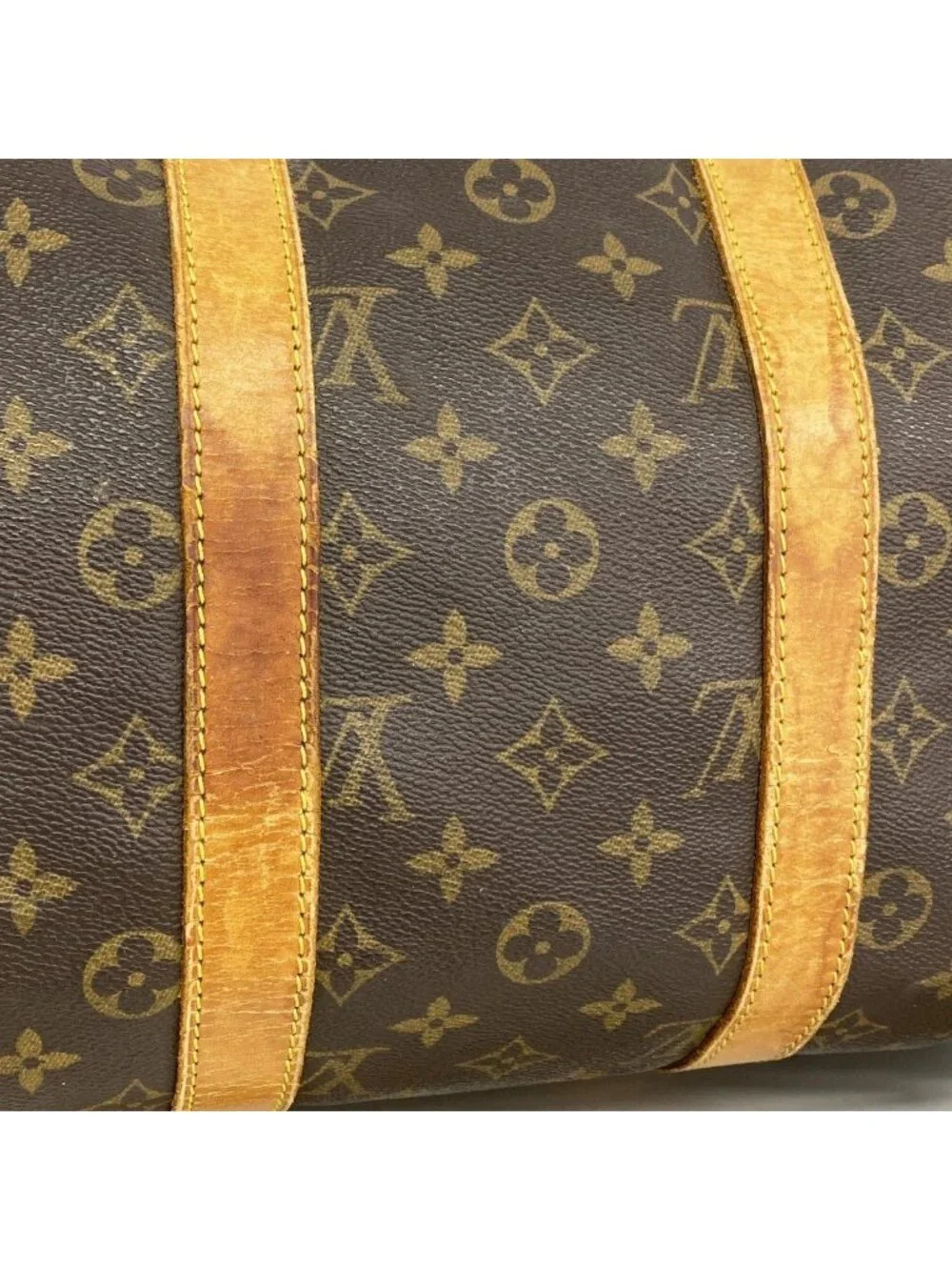 Louis Vuitton Boston Bag Monogram Keepall Bandouliere 45 Brown